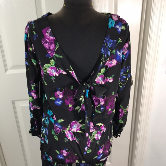 NWOT Juicy Couture Floral Silk Jumpsuit Size M - Picture 5 of 5
